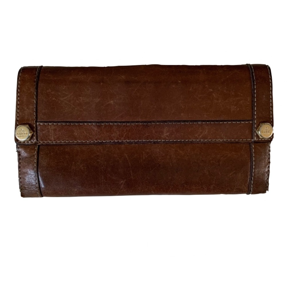 Brown leather Gucci wallet